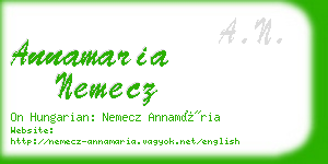 annamaria nemecz business card